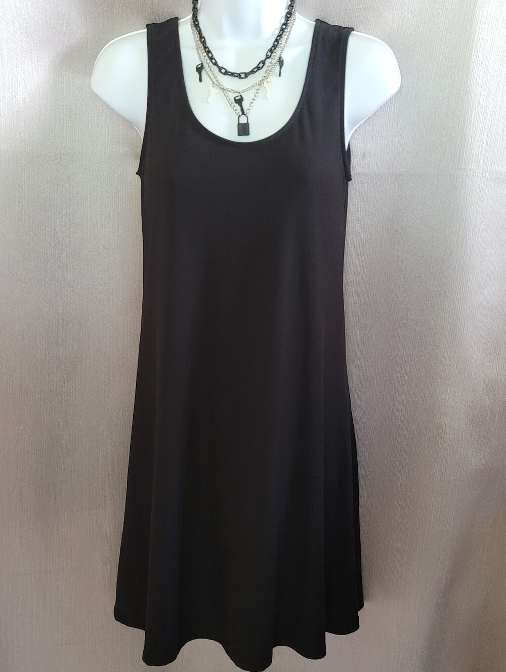 Classic Black Sleeveless Tank Dress